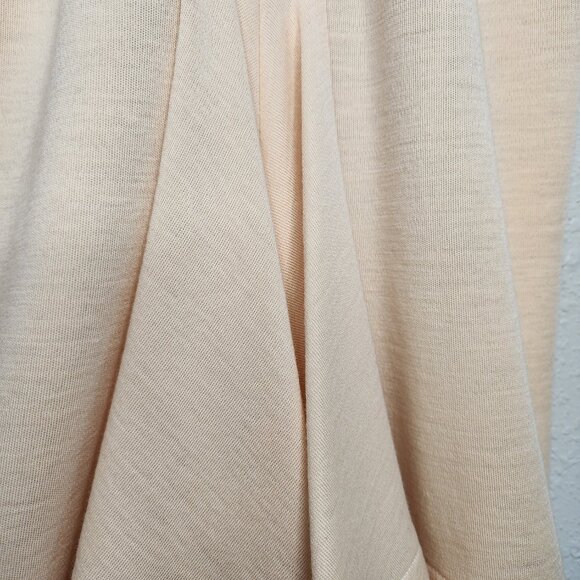 1980s Claude Montana Vintage Wool Dress in Ivory Size 4 - Picture 7 of 14